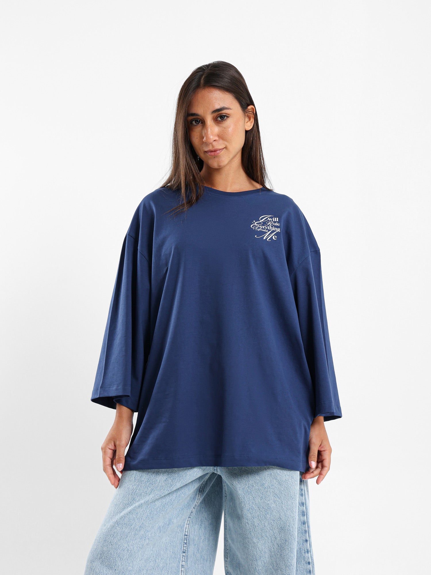 Super Dropped Shoulder Printed T-Shirt