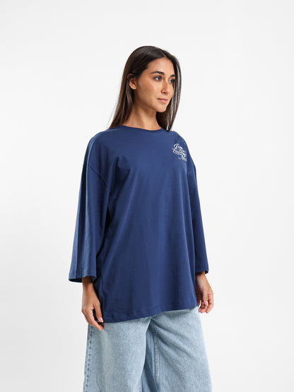 Super Dropped Shoulder Printed T-Shirt