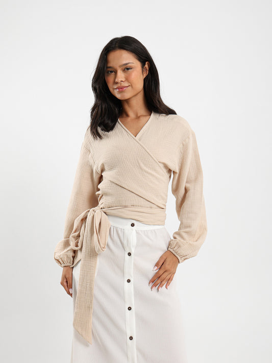 Tiered Textured Blouse Top