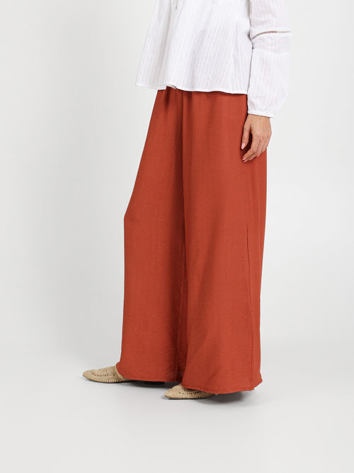 Relaxed Wide Leg Trousers