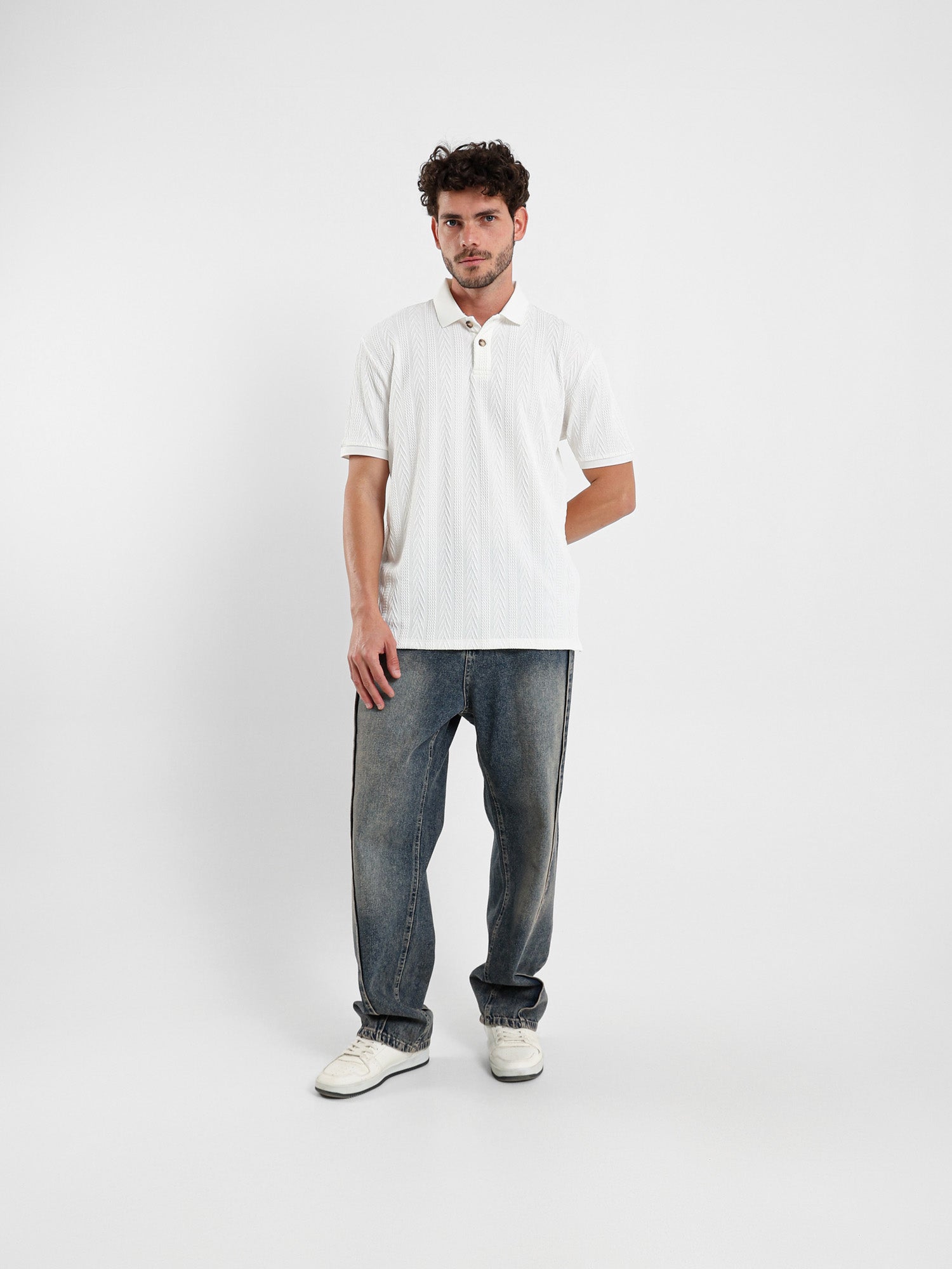 Washed Effect Jeans