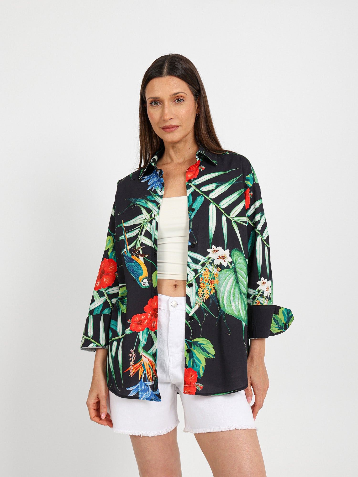 Printed Long Sleeve Shirt