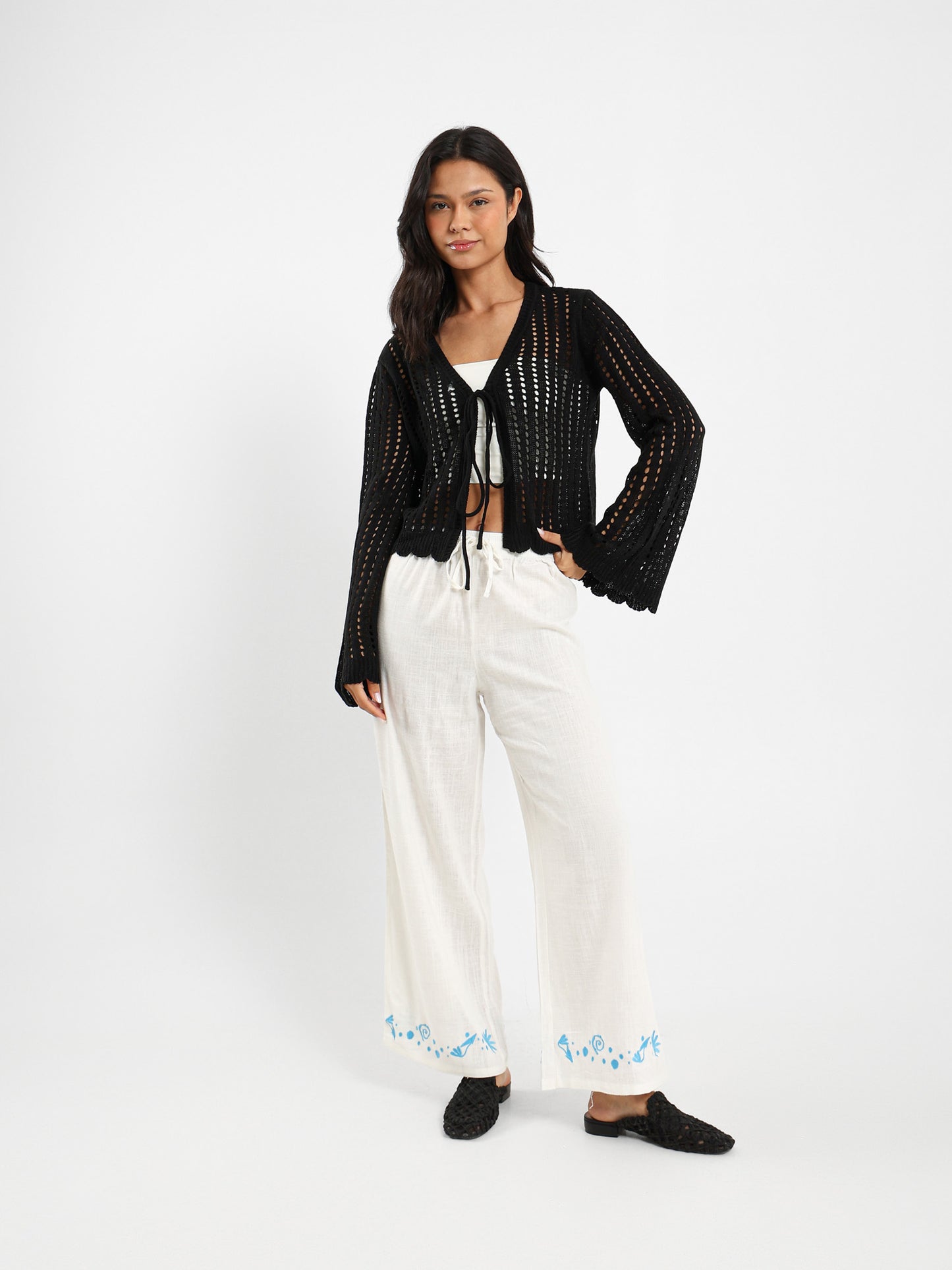 Comfortable Embroidered Pants