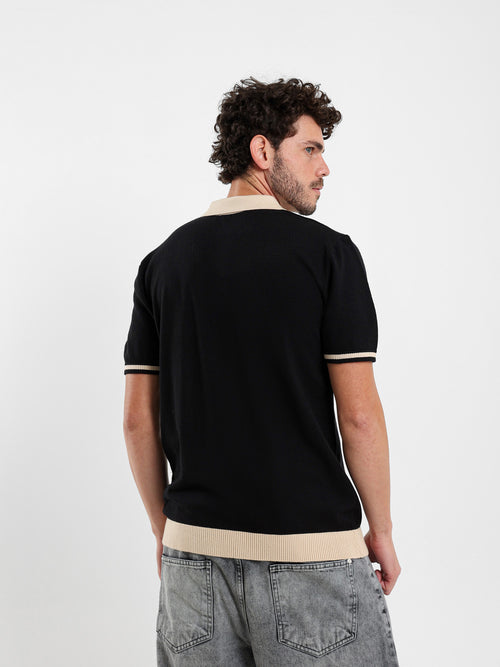 Bi-tone Half-Sleeve Polo