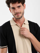 Bi-tone Half-Sleeve Polo