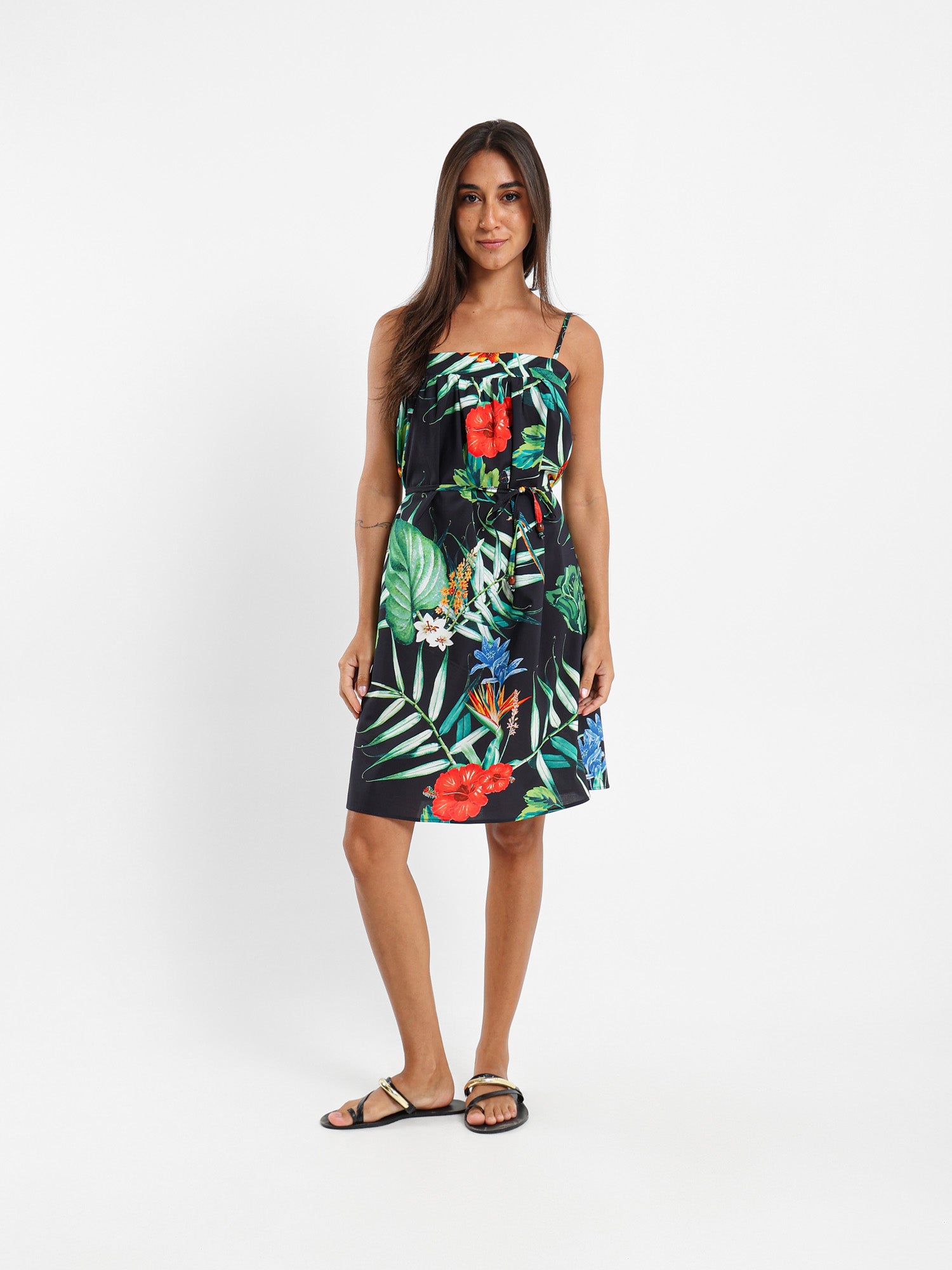 Printed Midi Dress