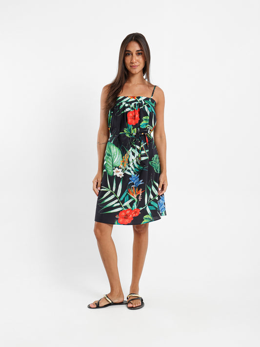 Printed Midi Dress