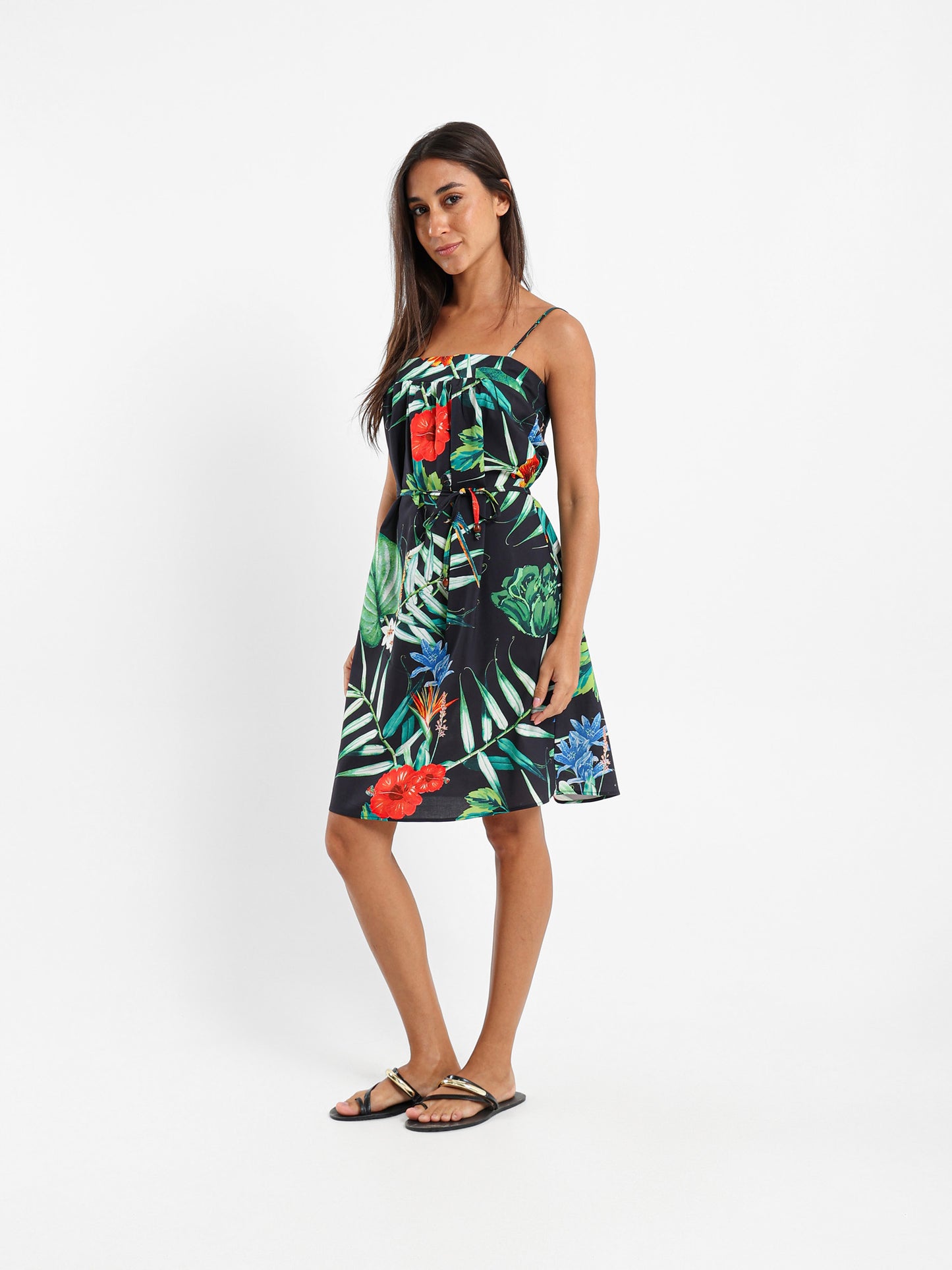 Printed Midi Dress