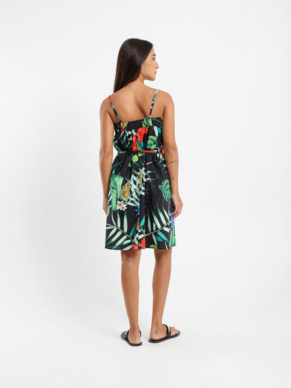 Printed Midi Dress