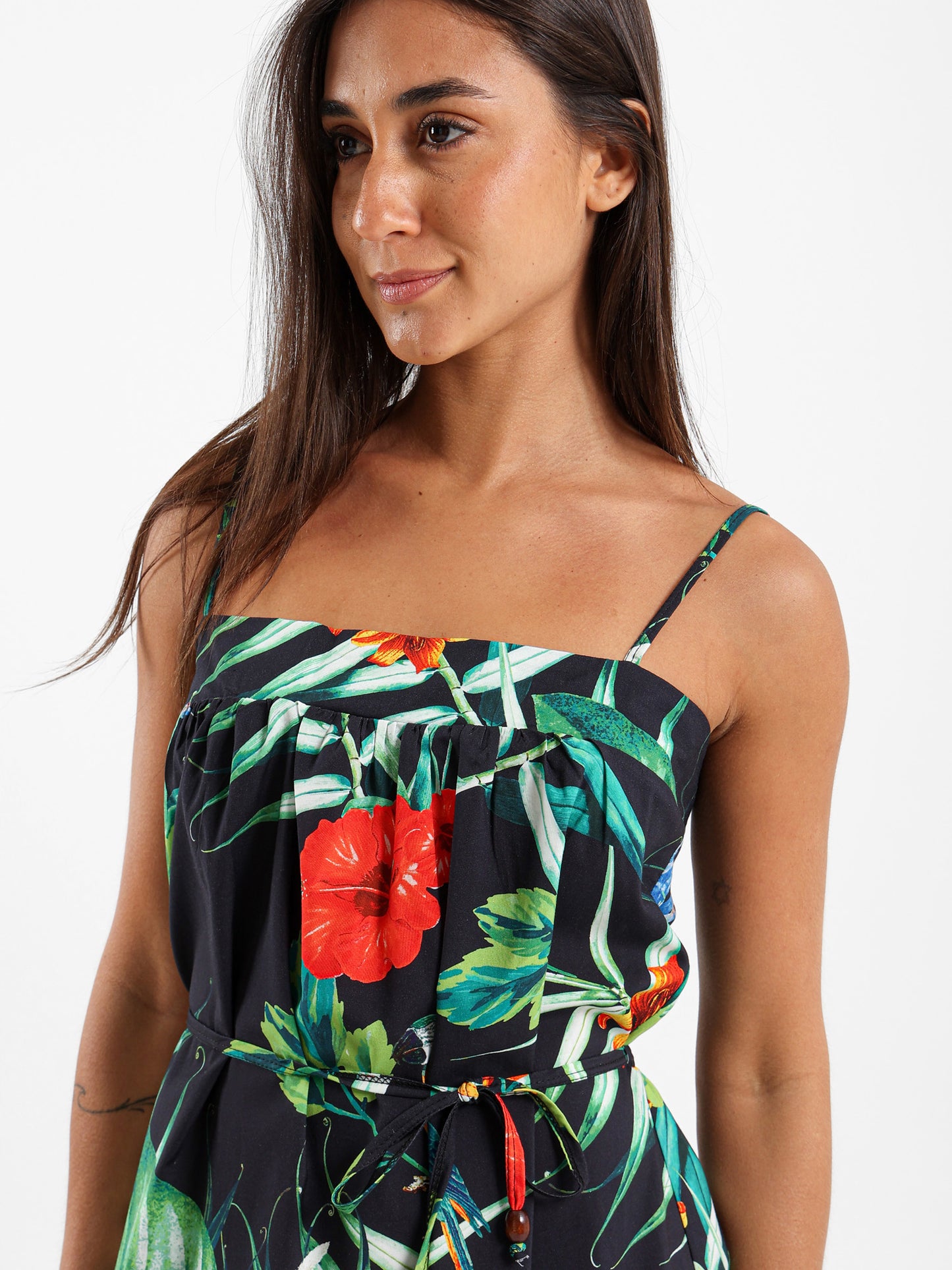 Printed Midi Dress