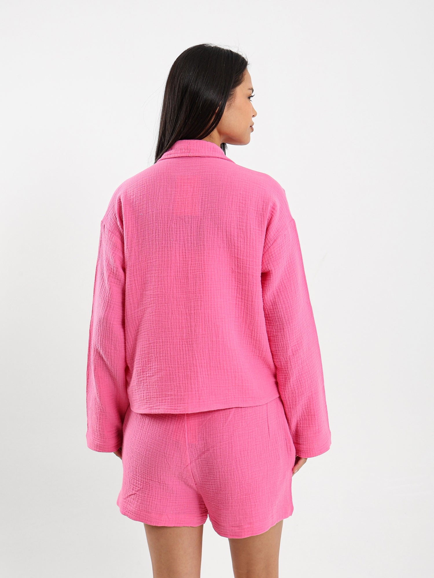 Wrinkled Long Sleeves Shirt