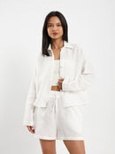 Wrinkled Long Sleeves Shirt