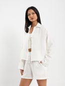 Wrinkled Long Sleeves Shirt