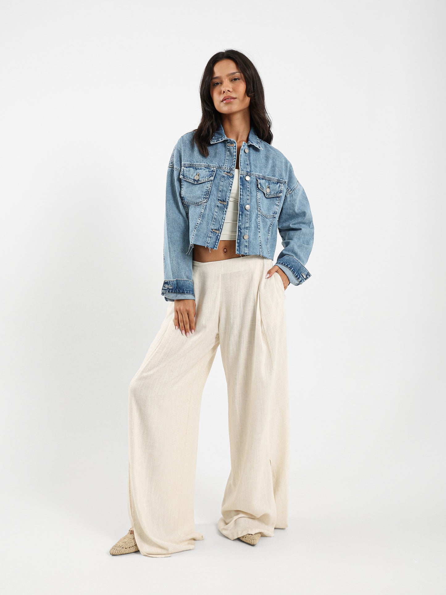 Cropped Denim Jacket