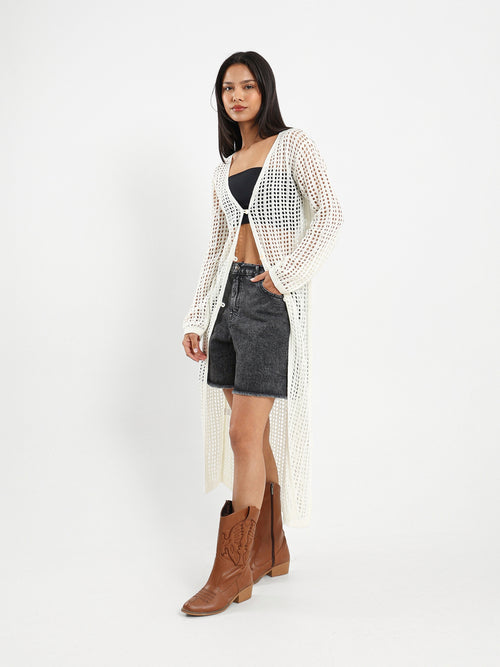 Long Tricot Cardigan