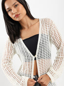 Long Tricot Cardigan