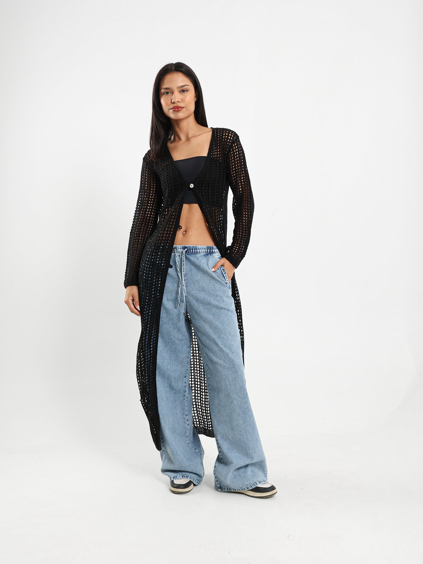 Drawstring Waist Jeans