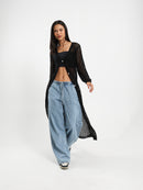 Long Tricot Cardigan