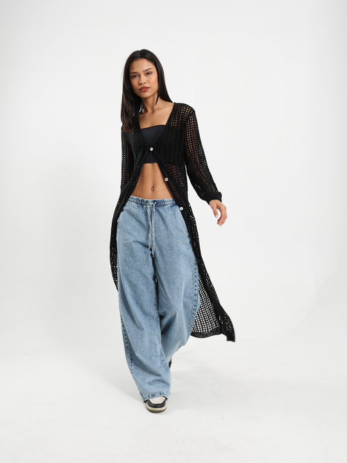Long Tricot Cardigan