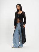 Long Tricot Cardigan