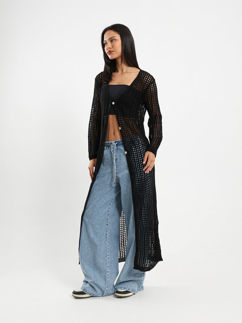 Long Tricot Cardigan