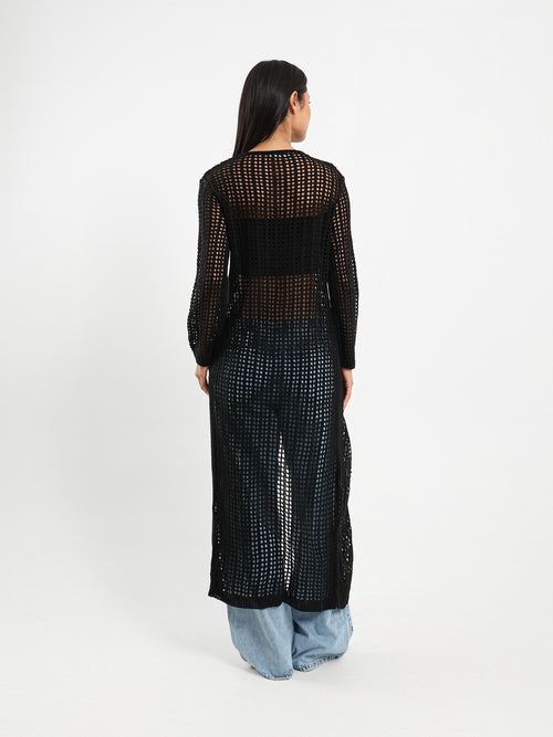 Long Tricot Cardigan