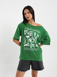 Off-Shoulder T-Shirt