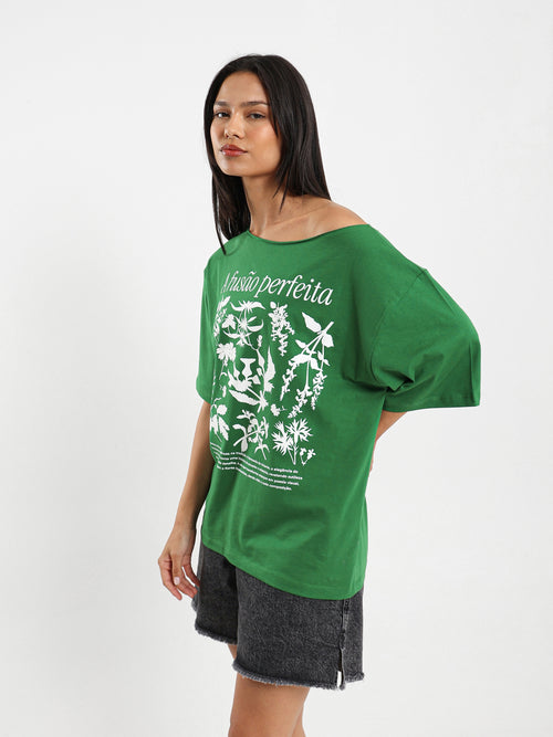 Off-Shoulder T-Shirt