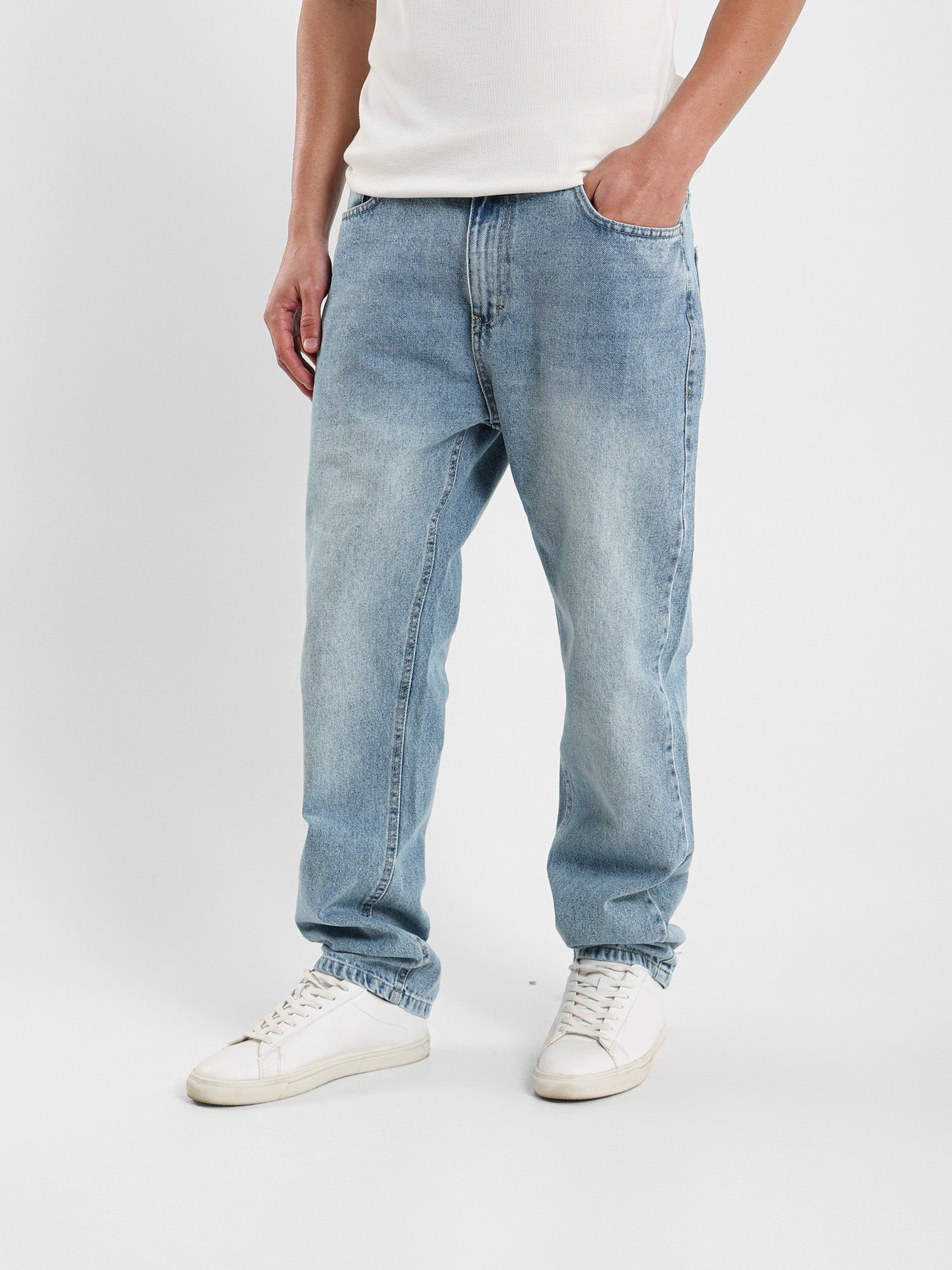 Washed Effect Jeans
