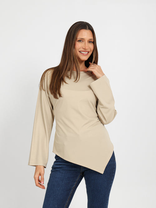 Asymmetric Long Sleeve Top