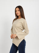 Asymmetric Long Sleeve Top