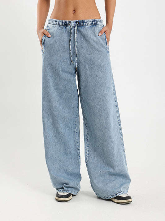Drawstring Waist Jeans
