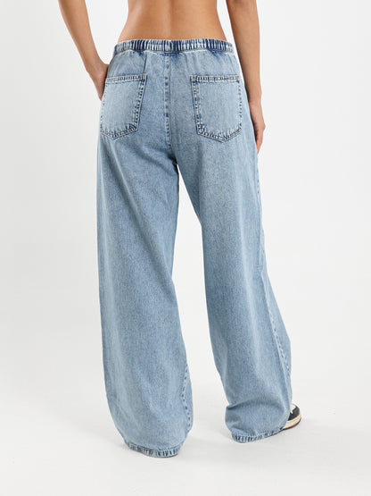 Drawstring Waist Jeans