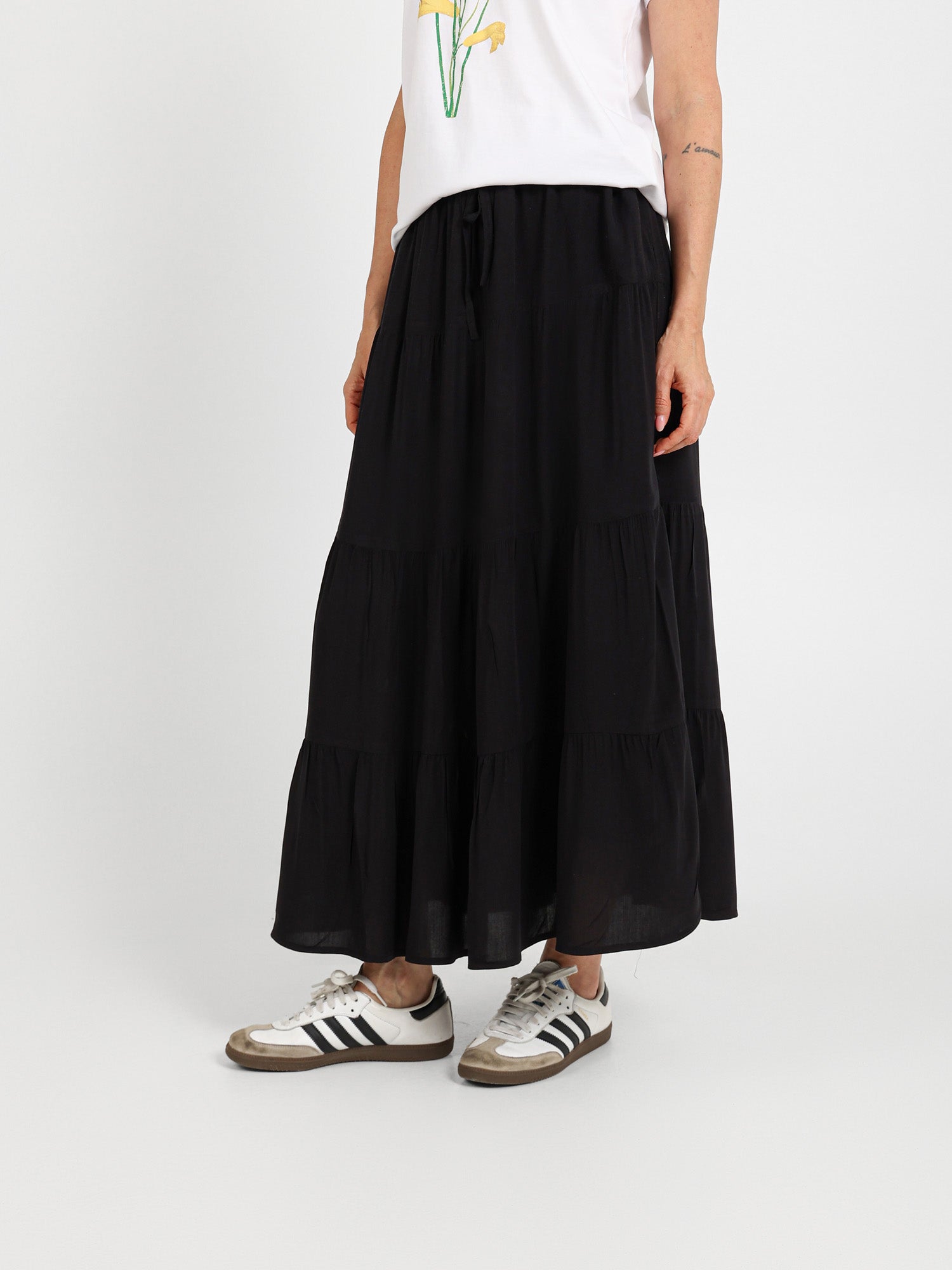Long Tiered Skirt