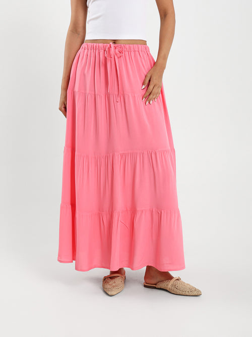Long Tiered Skirt
