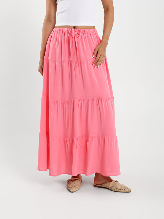 Long Tiered Skirt