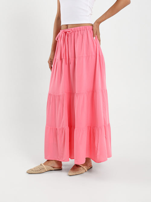 Long Tiered Skirt