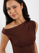 Drawstring Ruched T-Shirt