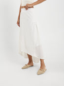 Tiered Crinkle Long Skirt