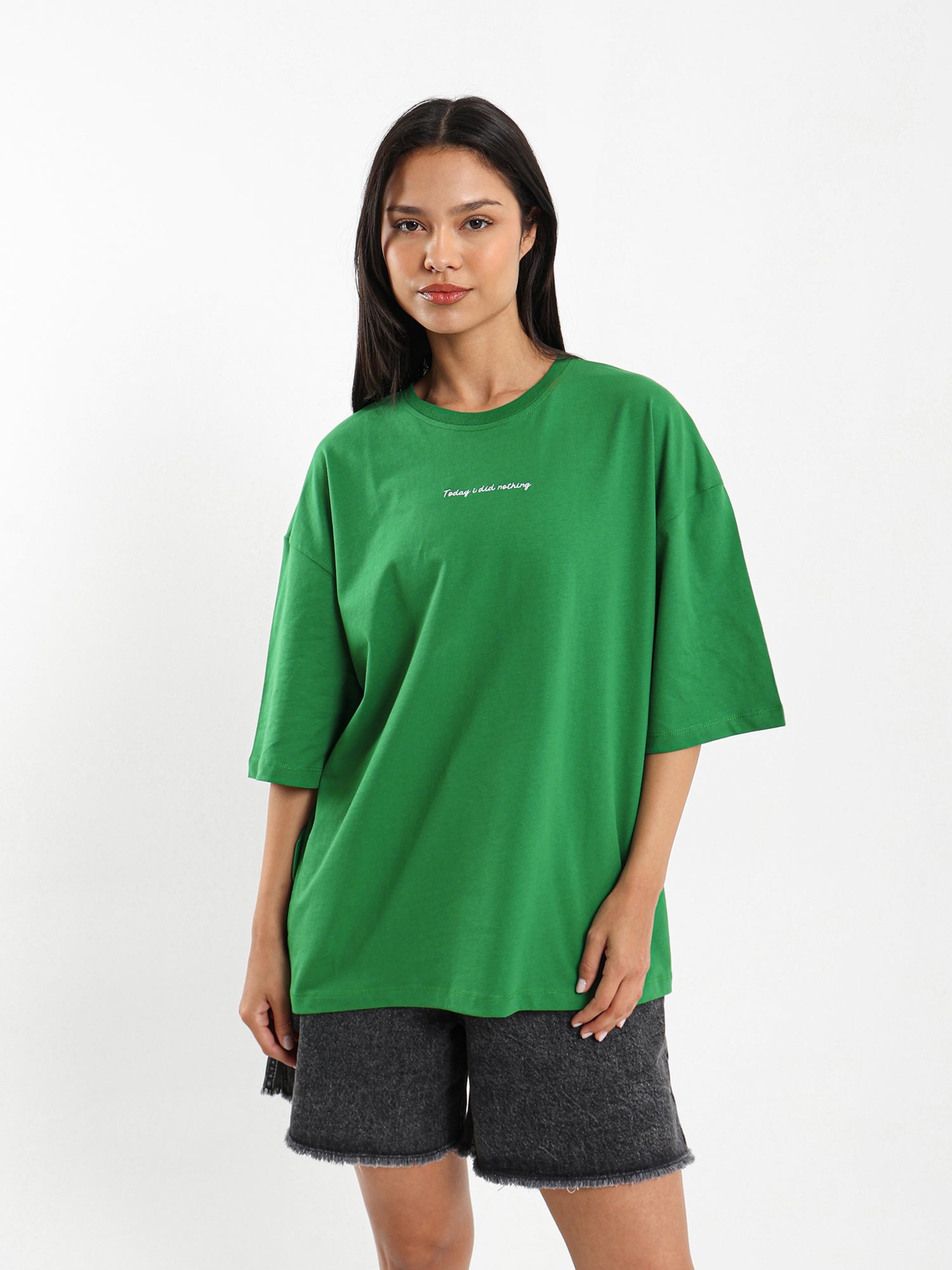 Loose Fit Side-Slit T-Shirt