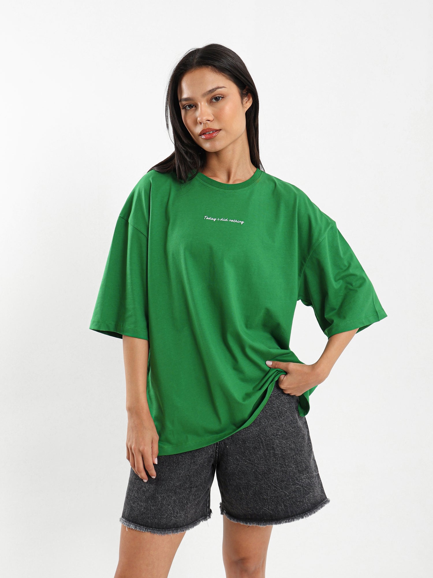Loose Fit Side-Slit T-Shirt