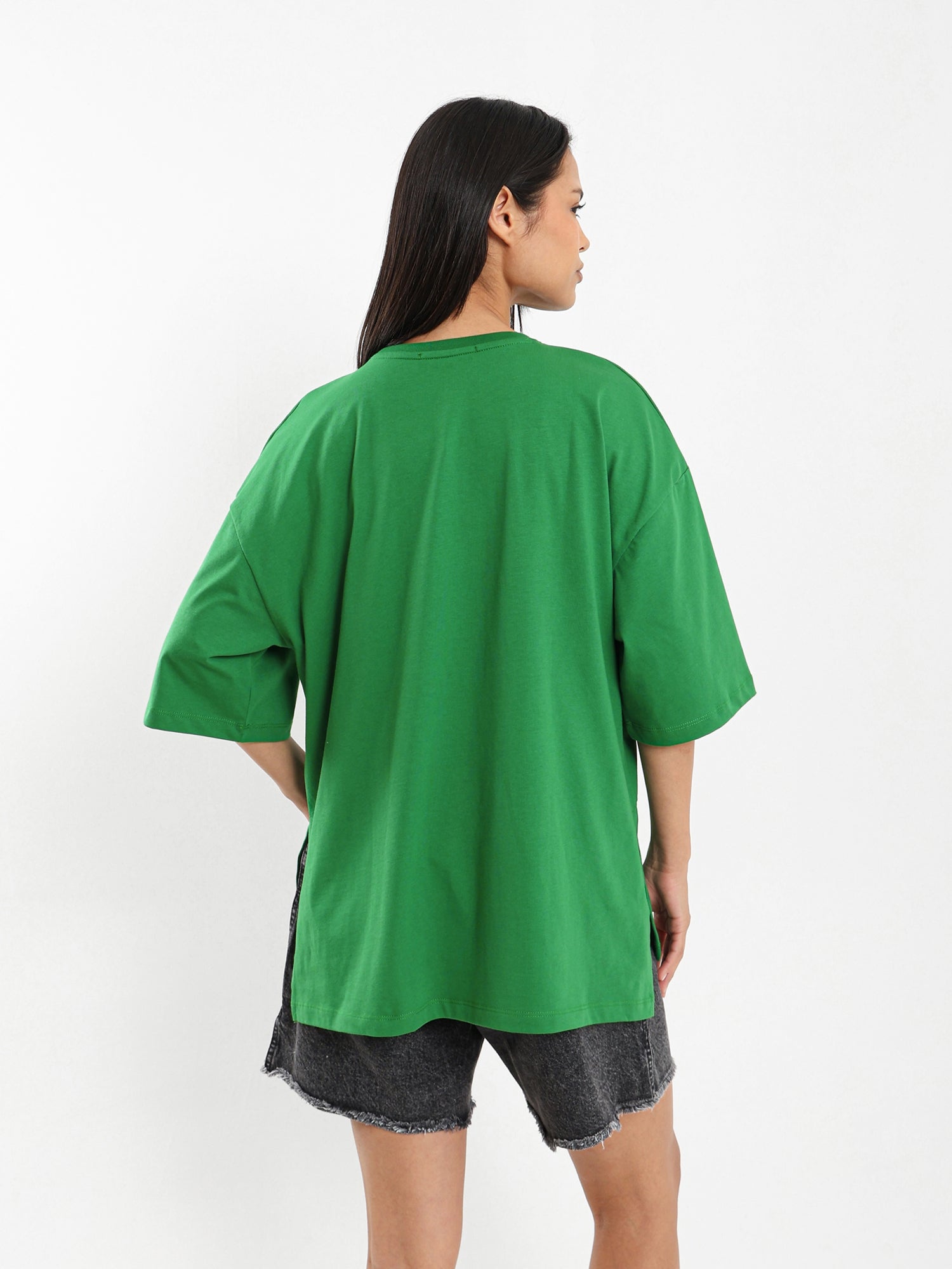 Loose Fit Side-Slit T-Shirt