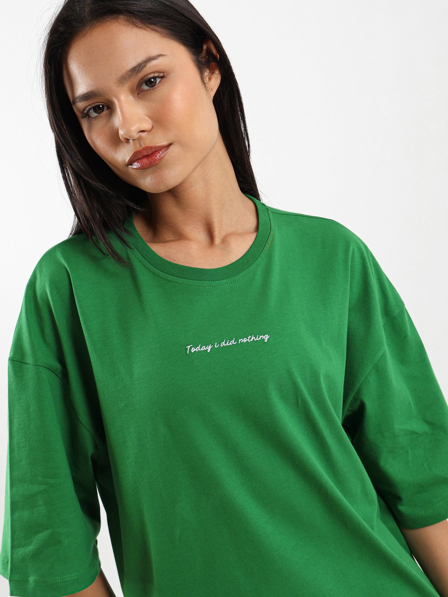 Loose Fit Side-Slit T-Shirt