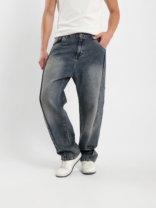 Washed Effect Jeans