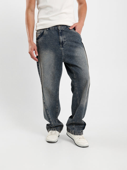 Washed Effect Jeans