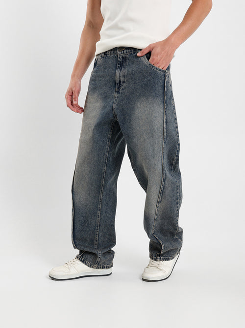 Washed Effect Jeans