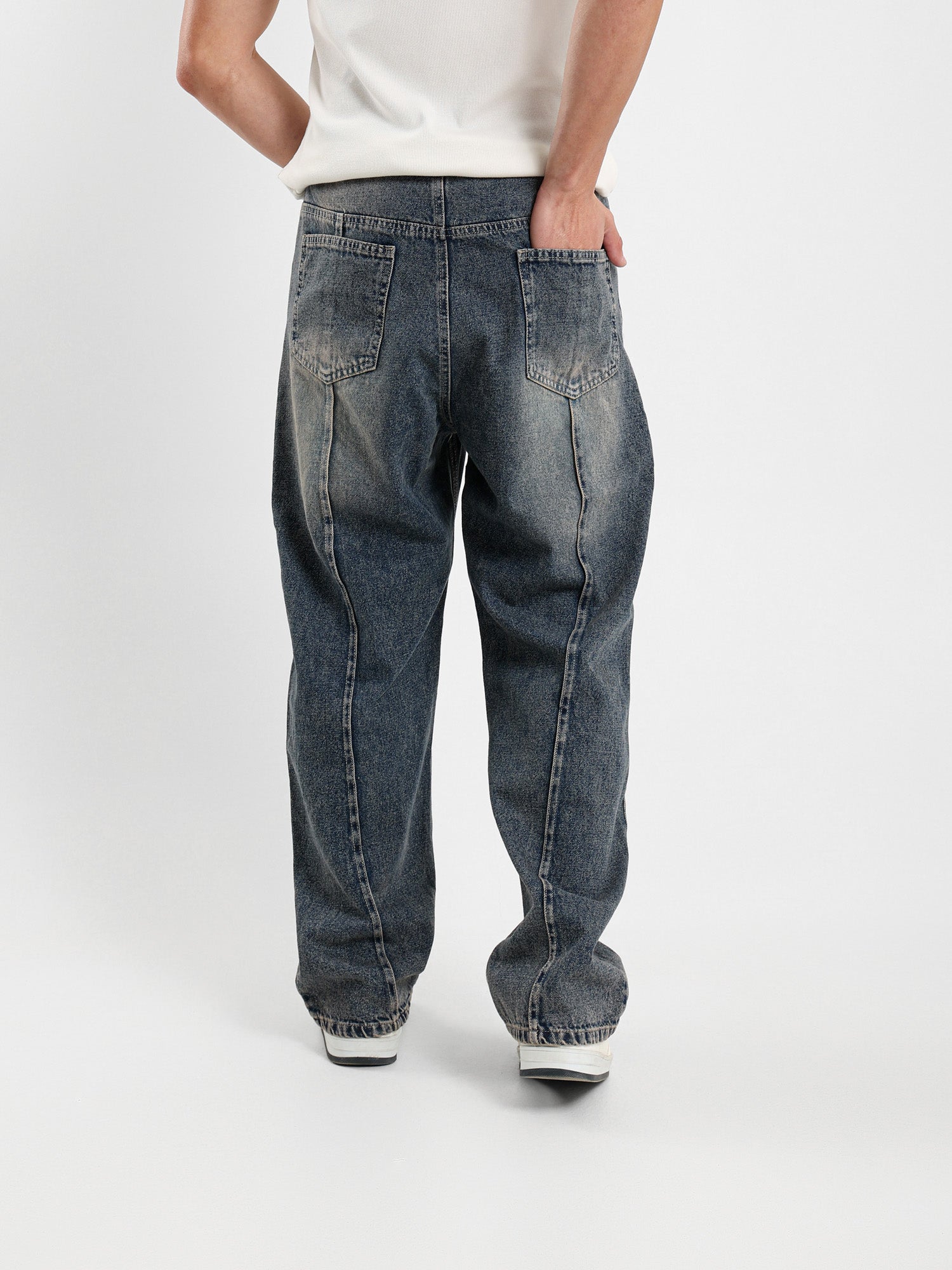 Washed Effect Jeans