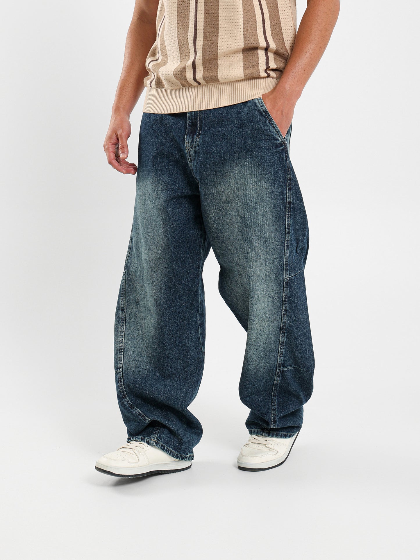 Washed Effect Jeans