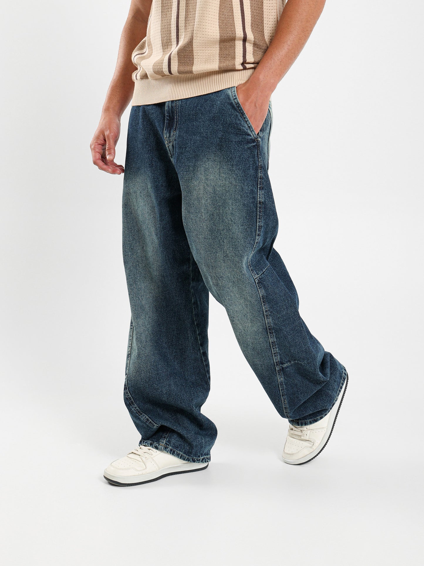 Washed Effect Jeans