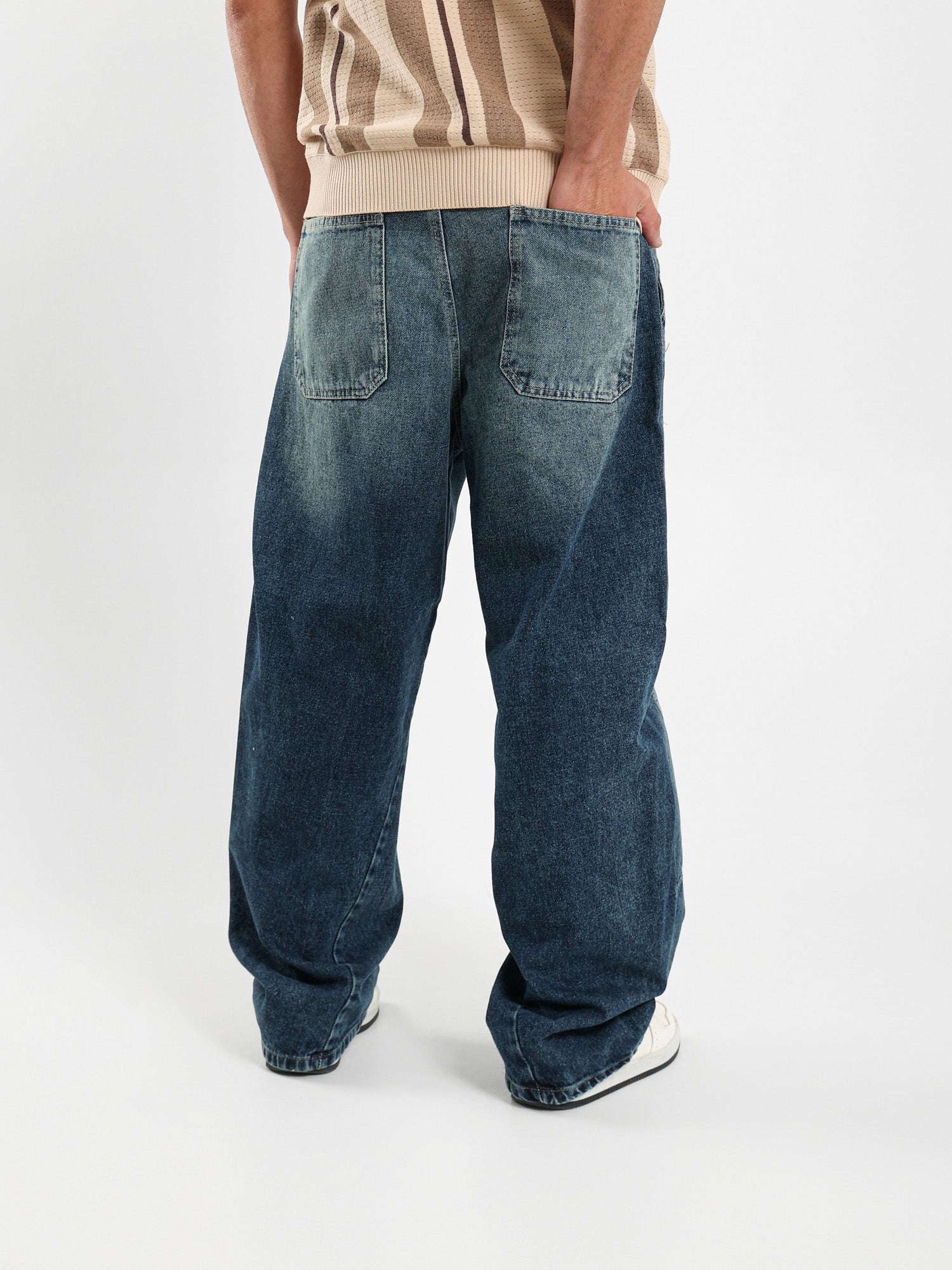 Washed Effect Jeans